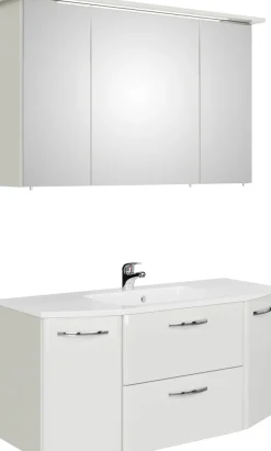 Saphir Badmöbel-Set »Quickset 326, 3-teilig, mit Keramikwaschtisch« 3 Stk. tlg.