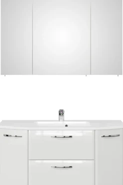 Saphir Badmöbel-Set »Quickset 326, 3-teilig, mit Keramikwaschtisch« 3 Stk. tlg.