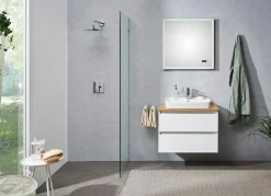 Saphir Badmöbel-Set »Quickset 360 2-teilig, Keramik-Aufsatzbecken mit LED-Spiegel« 4 Stk. tlg.