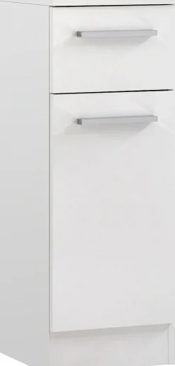 Saphir Badmöbel-Set »Quickset 335 8-teilig, Waschbeckenunterschrank mit LED-Spiegelschrank« 10 Stk. tlg.