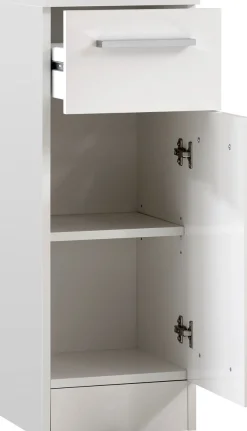 Saphir Badmöbel-Set »Quickset 335 8-teilig, Waschbeckenunterschrank mit LED-Spiegelschrank« 10 Stk. tlg.