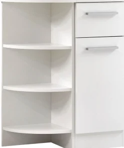 Saphir Badmöbel-Set »Quickset 335 8-teilig, Waschbeckenunterschrank mit LED-Spiegelschrank« 10 Stk. tlg.