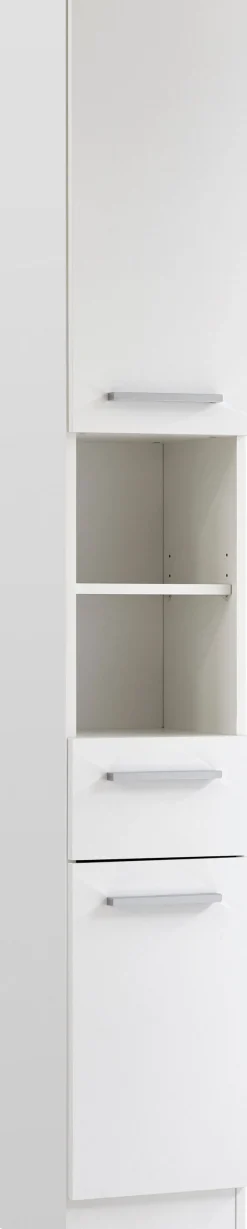 Saphir Badmöbel-Set »Quickset 335 8-teilig, Waschbeckenunterschrank mit LED-Spiegelschrank« 10 Stk. tlg.