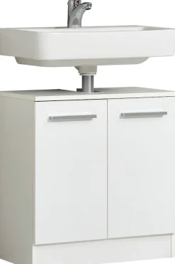 Saphir Badmöbel-Set »Quickset 335 8-teilig, Waschbeckenunterschrank mit LED-Spiegelschrank« 10 Stk. tlg.