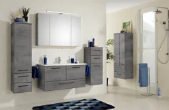 Saphir Badmöbel-Set »Quickset 945 4-teilig, Keramik-Waschtisch mit LED-Spiegelschrank« 5 Stk. tlg.