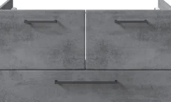 Saphir Badmöbel-Set »Quickset 945 4-teilig, Keramik-Waschtisch mit LED-Spiegelschrank« 5 Stk. tlg.