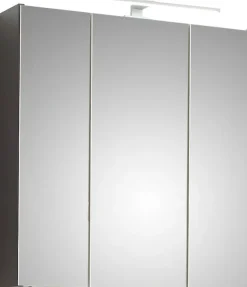 Saphir Badmöbel-Set »Quickset 5-teilig, Waschbeckenunterschrank mit LED-Spiegelschrank« 6 Stk. tlg.