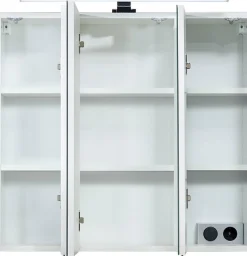 Saphir Badmöbel-Set »Quickset 360 3-teilig, Keramik-Aufsatzbecken mit LED-Spiegelschrank« 5 Stk. tlg.