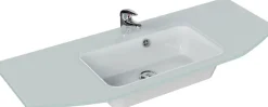 Saphir Badmöbel-Set »Quickset 4-teilig, Glaswaschtisch und LED-Spiegelschrank« 5 Stk. tlg.