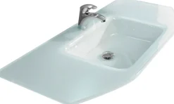 Saphir Badmöbel-Set »Quickset 4-teilig, Glaswaschtisch und LED-Spiegelschrank« 5 Stk. tlg.