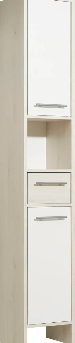 Saphir Badmöbel-Set »Quickset 350 5-teilig, mit Waschbeckenunterschrank und LED-Spiegel« Set, 5 Stk. tlg.