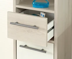 Saphir Badmöbel-Set »Quickset 350 5-teilig, mit Waschbeckenunterschrank und LED-Spiegel« Set, 5 Stk. tlg.