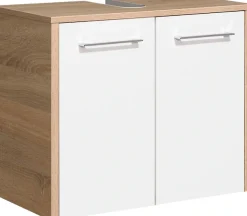 Saphir Badmöbel-Set »Quickset 382 2-teilig, Waschbeckenunterschrank mit LED-Spiegelschrank« 2 Stk. tlg.