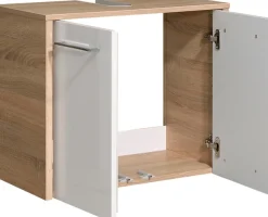 Saphir Badmöbel-Set »Quickset 382 2-teilig, Waschbeckenunterschrank mit LED-Spiegelschrank« 2 Stk. tlg.