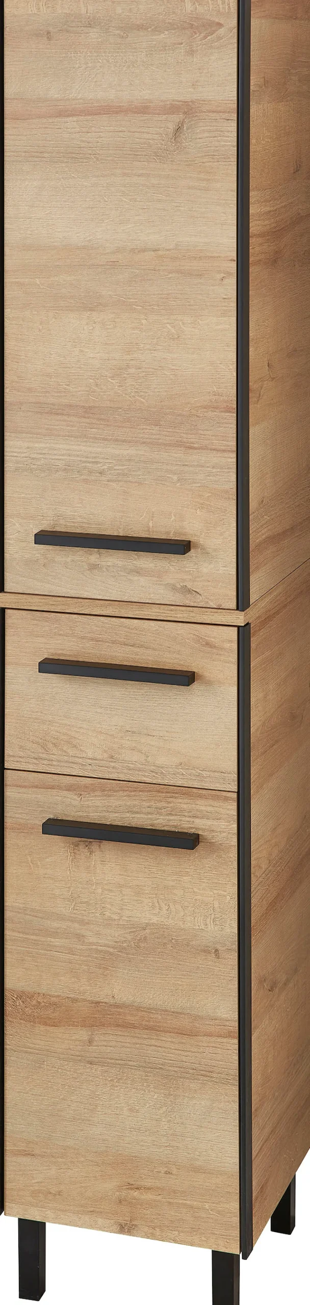 Saphir Badmöbel-Set »Quickset 395 4-teilig, Waschbeckenunterschrank mit LED-Spiegelschrank« 5 Stk. tlg.