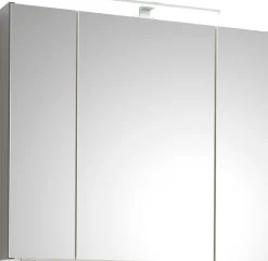 Saphir Badmöbel-Set »Quickset 5-teilig, Keramik-Aufsatzbecken und LED-Spiegelschrank« 8 Stk. tlg.