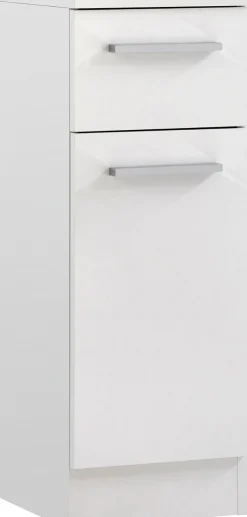 Saphir Badmöbel-Set »Quickset 335 7-teilig, Waschbeckenunterschrank mit LED-Spiegelschrank« 7 Stk. tlg.