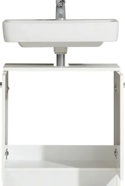 Saphir Badmöbel-Set »Quickset 335 7-teilig, Waschbeckenunterschrank mit LED-Spiegelschrank« 7 Stk. tlg.