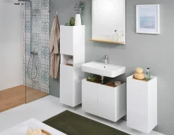 Saphir Badmöbel-Set »Quickset 947 2-teilig, Waschbeckenunterschrank mit Spiegel« 2 Stk. tlg.