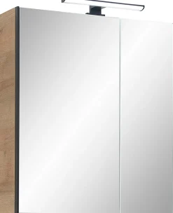 Saphir Badmöbel-Set »Quickset 395 5-teilig, Waschbeckenunterschrank mit LED-Spiegelschrank« 5 Stk. tlg.
