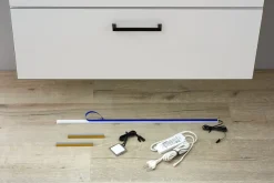 Saphir Badmöbel-Set »Quickset 2-teilig, Keramik-Aufsatzbecken mit LED-Spiegel« 5 Stk. tlg.