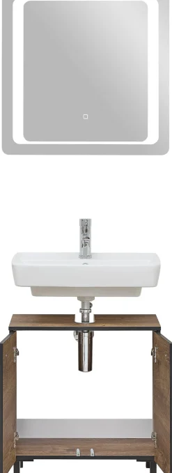 Saphir Badmöbel-Set »Quickset 374 Waschbeckenunterschrank mit LED-Spiegel« 4 Stk. tlg.