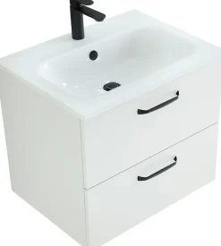 Saphir Badmöbel-Set »Quickset 500, Waschtischunterschrank mit Mineralmarmorwaschtisch« 2 Stk. tlg.