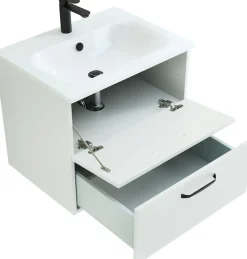 Saphir Badmöbel-Set »Quickset 500, Waschtischunterschrank mit Mineralmarmorwaschtisch« 2 Stk. tlg.