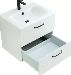 Saphir Badmöbel-Set »Quickset 500, Waschtischunterschrank mit Mineralmarmorwaschtisch« 2 Stk. tlg.