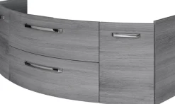 Saphir Badmöbel-Set »Serie 4010 4-teilig Keramik-Waschtisch mit LED-Spiegelschrank« Set,