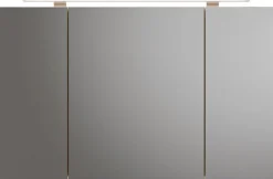 Saphir Badmöbel-Set »Serie 6025 2-teilig Mineralmarmor-Waschtisch mit LED-Spiegelschrank« 2 Stk. tlg.