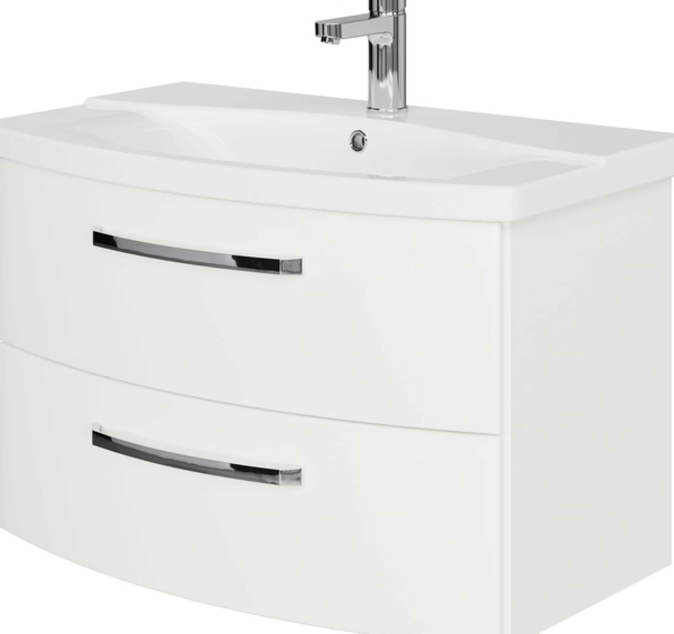 Saphir Badmöbel-Set »Serie 4010 5-teilig Keramik-Waschtisch mit LED-Spiegelschrank« Set,