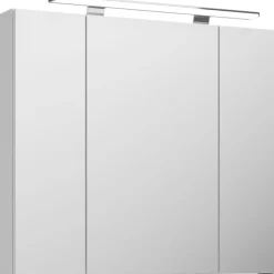 Saphir Badmöbel-Set »Serie 4010 5-teilig Keramik-Waschtisch mit LED-Spiegelschrank« Set,
