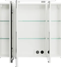 Saphir Badmöbel-Set »Serie 4010 5-teilig Keramik-Waschtisch mit LED-Spiegelschrank« Set,