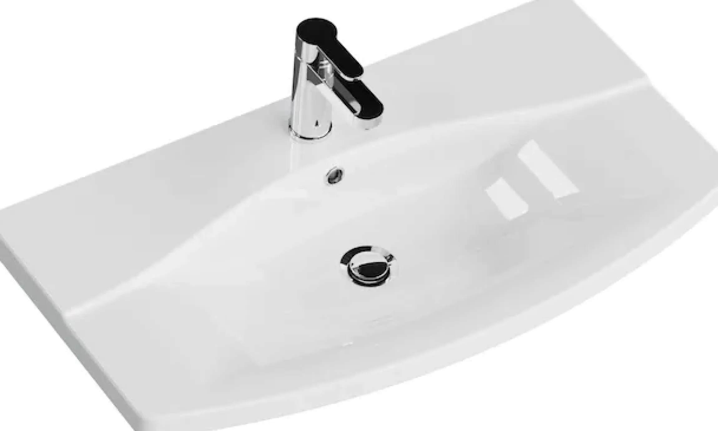 Saphir Badmöbel-Set »Serie 4010 5-teilig Keramik-Waschtisch mit LED-Spiegelschrank« Set,