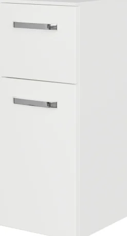 Saphir Badmöbel-Set »Serie 4010 5-teilig Keramik-Waschtisch mit LED-Spiegelschrank« Set,