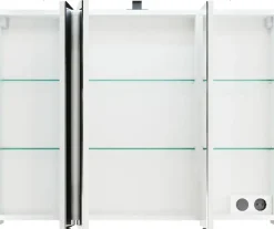 Saphir Badmöbel-Set »Serie 7045 2-teilig Mineralmarmor-Waschtisch mit LED-Spiegelschrank« Set, 2 Stk. tlg.