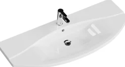 Saphir Badmöbel-Set »Serie 4010 2-teilig Keramik-Waschtisch mit LED-Spiegelschrank« Set,