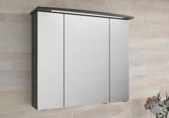 Saphir Badmöbel-Set »Serie 4010 2-teilig Keramik-Waschtisch mit LED-Spiegelschrank« Set,