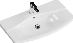 Saphir Badmöbel-Set »Serie 4010 2-teilig Keramik-Waschtisch mit LED-Spiegelschrank« Set,