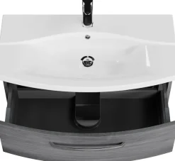 Saphir Badmöbel-Set »Serie 4010 2-teilig Keramik-Waschtisch mit LED-Spiegelschrank« Set,