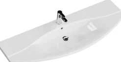 Saphir Badmöbel-Set »Serie 4010 5-teilig Keramik-Waschtisch mit LED-Spiegelschrank« Set,