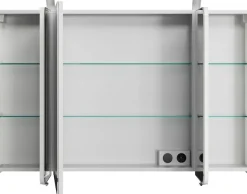 Saphir Badmöbel-Set »Serie 4005, vormontiert, Glaswaschbecken, Spiegelschrank« Set, 3 Stk. tlg.