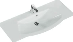Saphir Badmöbel-Set »Serie 4005, vormontiert, Glaswaschbecken, Spiegelschrank« Set, 5 Stk. tlg.