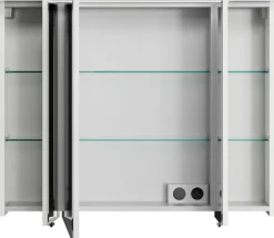 Saphir Badmöbel-Set »Serie 4005, vormontiert, Glaswaschbecken, Spiegelschrank« Set, 6 Stk. tlg.