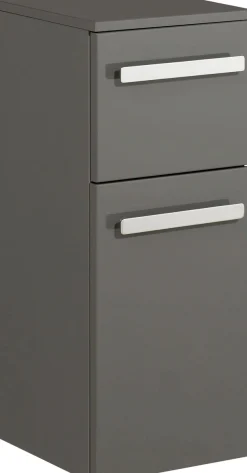 Saphir Badmöbel-Set »Serie 4005, vormontiert, Glaswaschbecken, Spiegelschrank« Set, 5 Stk. tlg.