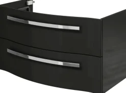 Saphir Badmöbel-Set »Serie 4005, vormontiert, Glaswaschbecken, Spiegelschrank« Set, 5 Stk. tlg.