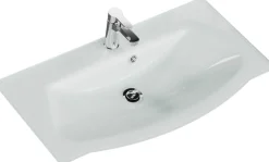 Saphir Badmöbel-Set »Serie 4005, vormontiert, Glaswaschbecken, Spiegelschrank« Set, 5 Stk. tlg.