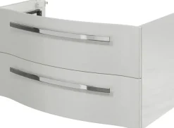 Saphir Badmöbel-Set »Serie 4005, vormontiert, Glaswaschbecken, Spiegelschrank« Set, 6 Stk. tlg.