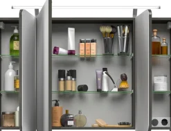 Saphir Badmöbel-Set »Serie 4005, vormontiert, Glaswaschbecken, Spiegelschrank« Set, 6 Stk. tlg.